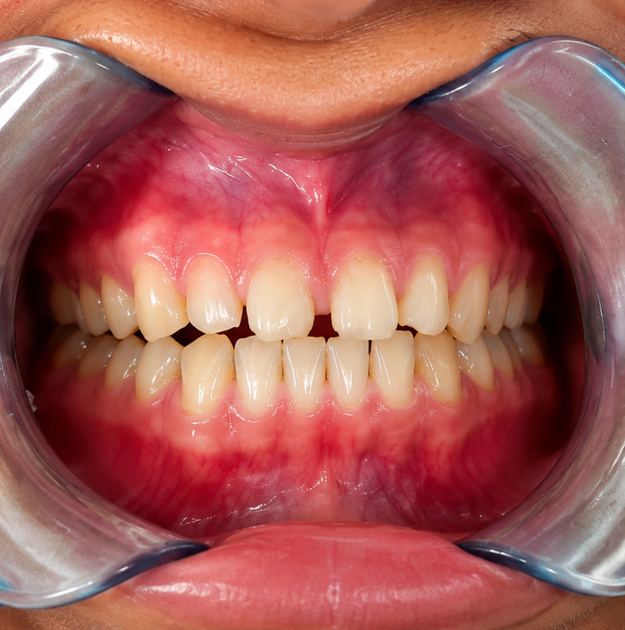 Initial dental condition before medical treatment