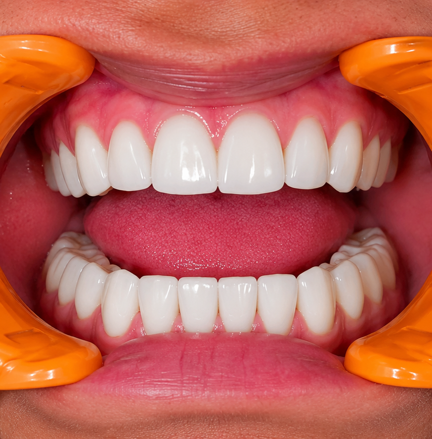 Post treatment after result dental transformation
